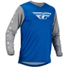 Moto marškinėliai Fly Racing F-16, mėlyni, dideli