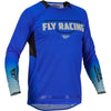 Terenska majica Fly Racing Evolution DST, modra/siva, majhna