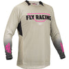 Bekelės marškinėliai Fly Racing Evolution DST, smėlio/juoda/rožinė, 2XL