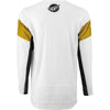 Bekelės marškinėliai Fly Racing Evolution DST LE, balta/auksinė/juoda, maža