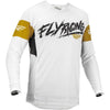 Bekelės marškinėliai Fly Racing Evolution DST LE, balta/auksinė/juoda, vidutinio dydžio