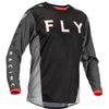 Bekelės marškinėliai Fly Racing Kinetic Kore, juoda/pilka, vidutinio dydžio