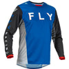 Bekelės marškinėliai Fly Racing Kinetic Kore, juoda/mėlyna, vidutinio dydžio