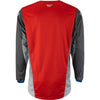 Bekelės marškinėliai Fly Racing Kinetic Kore, raudona/pilka, mažas