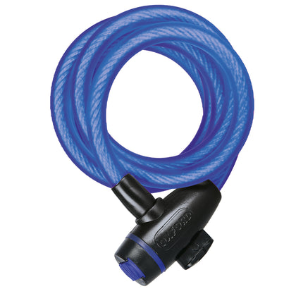 Kerékpár lopásgátló kábel Oxford kábelzár kék, 12 x 1800mm