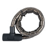 Proti-kradljivski kabel Oxford z oklepnim kablom, črn