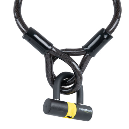 Proti-kradljivska kabelska ključavnica Oxford Loop Lock15, 15mm x 2m