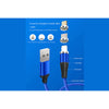 Podatkovni in polnilni kabel Mega Drive MicroUSB / Type C / Lightning, 3A, 1,5m