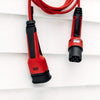 Kabel za polnjenje električnega avtomobila Defa eConnect Mode 3, 20A, 13.8kW, rdeč, 7.5m