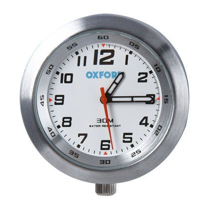 Analogowy zegarek Moto Oxford AnaClock, srebrny