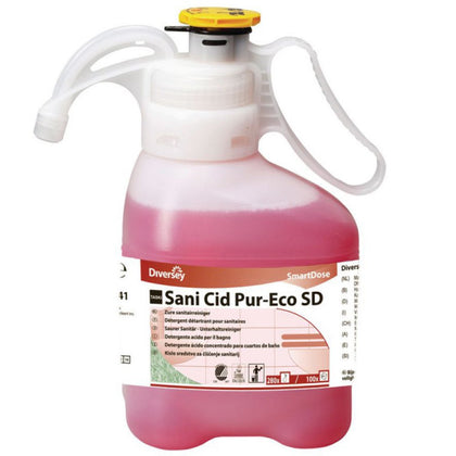 Skoncentrowany detergent do różnych grup sanitarnych Diversey Taski Sani Cid Smart Dose, 1,4L