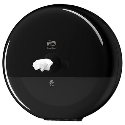 Podajalnik toaletnega papirja Tork Smart One, črn, velik