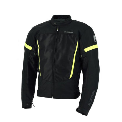 Moto jakna Richa Airbender jakna, črna/rumena