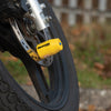 Motociklo disko užraktas su kaiščiu Oxford Patriot, 14mm, geltonas