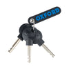 Motoristična disk ključavnica Oxford Patriot, 14 mm, rumena
