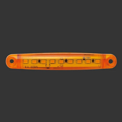 LED automobilio vidaus apšvietimo lempa Mega Drive, 10 cm, 12/24V, oranžinė