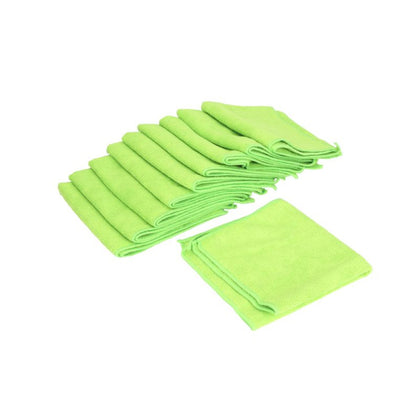 General Purpose Microfiber Cloth Kaja, Green, 320gsm, 32 x 32cm, 10pcs