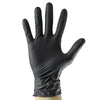 Rękawice nitrylowe JBM czarne, czarne, S, 100 szt.