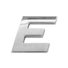 Autó embléma E betű Mega Drive, 26mm, króm