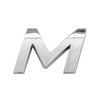 Autó embléma M betű Mega Drive, 26mm, króm