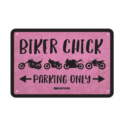 Μεταλλική πλάκα Oxford Garage Biker Chick