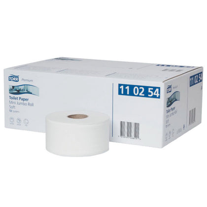 Тоалетна хартия Tork Premium Mini Jumbo Roll, 2 слоя, 170m x 12бр.
