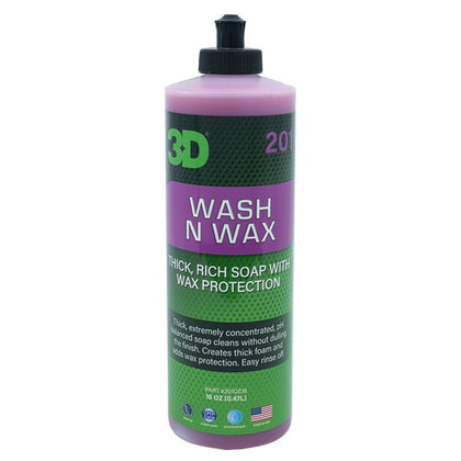 Automobilio šampūnas 3D Wash N Wax, 473 ml