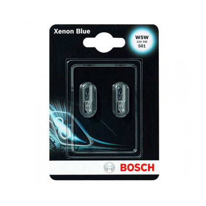Żarówki samochodowe W5W Bosch Xenon Blue, 12V, 5W, 2 szt.