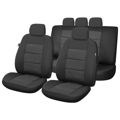 Комплект калъфи за седалки Umbrella Premium Lux Car, черен, Umb4