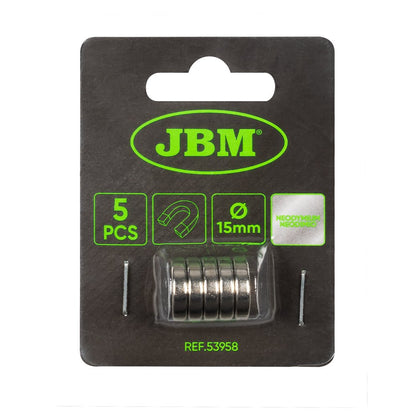 Neodimio magnetų rinkinys JBM, 5 vienetai