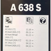 Valytuvai Bosch A638S, 65/53cm, Audi A6, A6 Avant, RS6 Avant, S6, S6 Avant