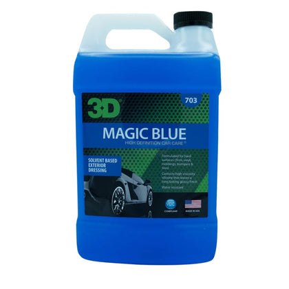 Solution d'entretien des pneus 3D Car Care Magic Blue Dressing, 3,78 L