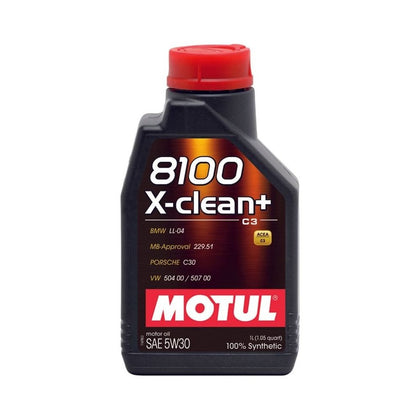 Motul 8100 X-clean Plus C3 motorolaj, 5W30, 1L