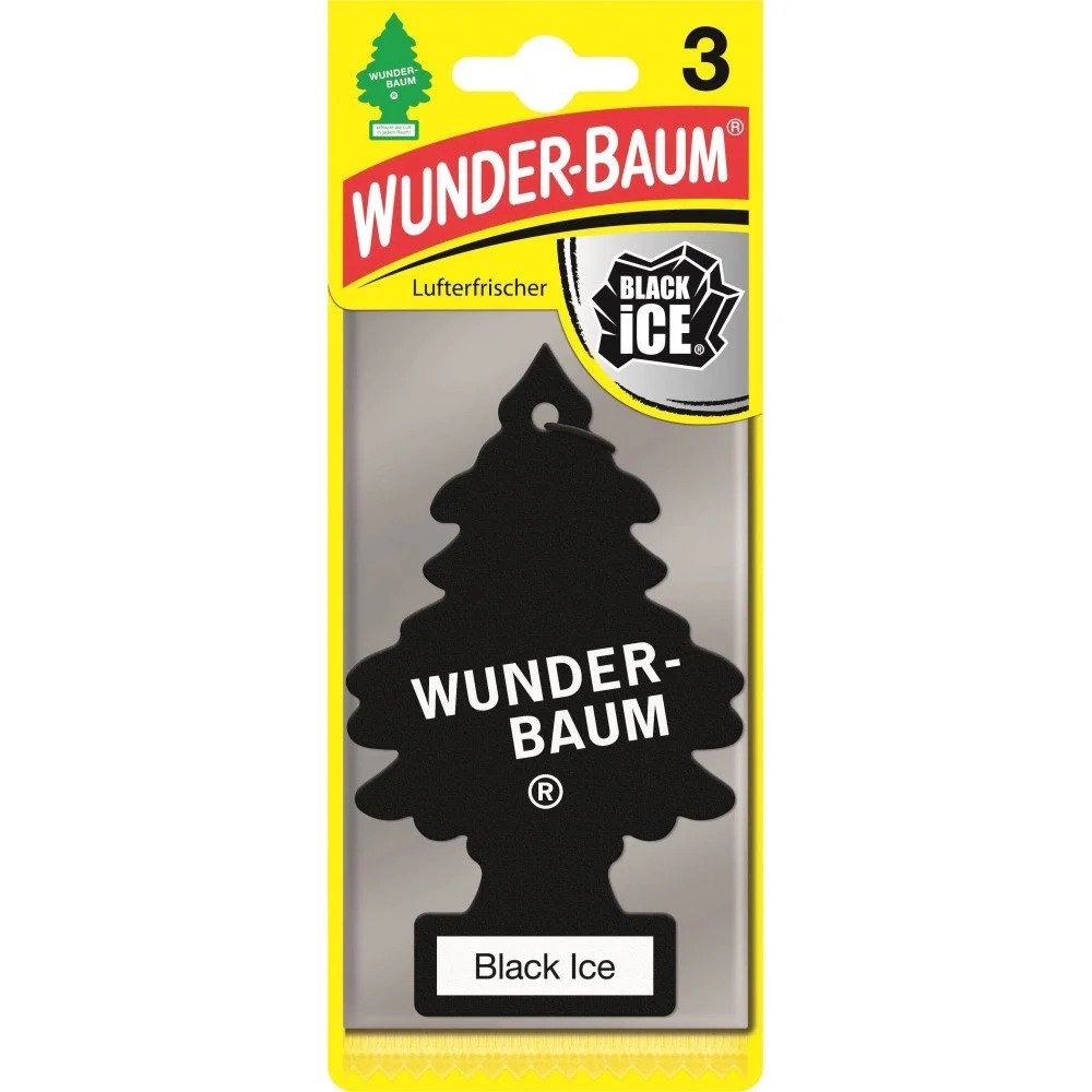 TrendTime - Wunderbaum Black Ice Fiber Can Metall Duftdose(Scents)bis zu 60  Tage Ø=67x36mm