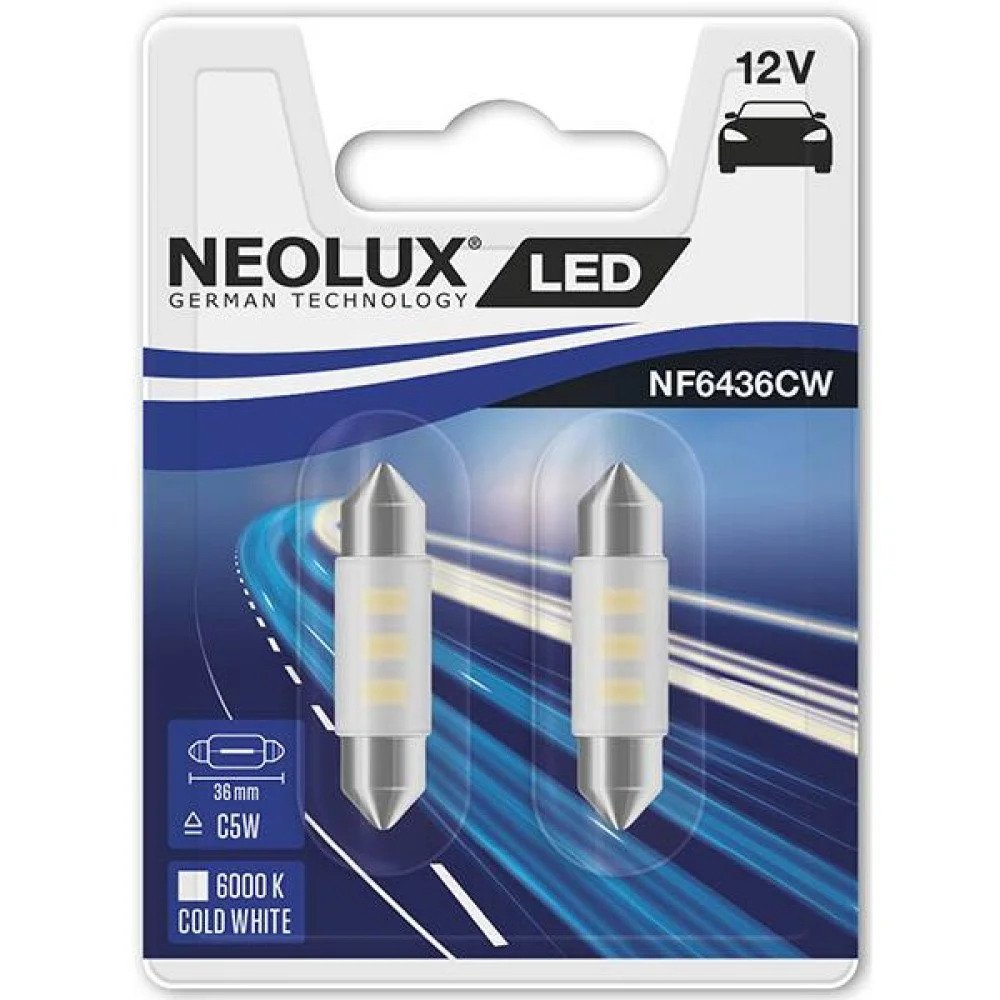 Lampadine LED Neolux Interior C5W, 12V - NF6436CW-02B - Pro Detailing