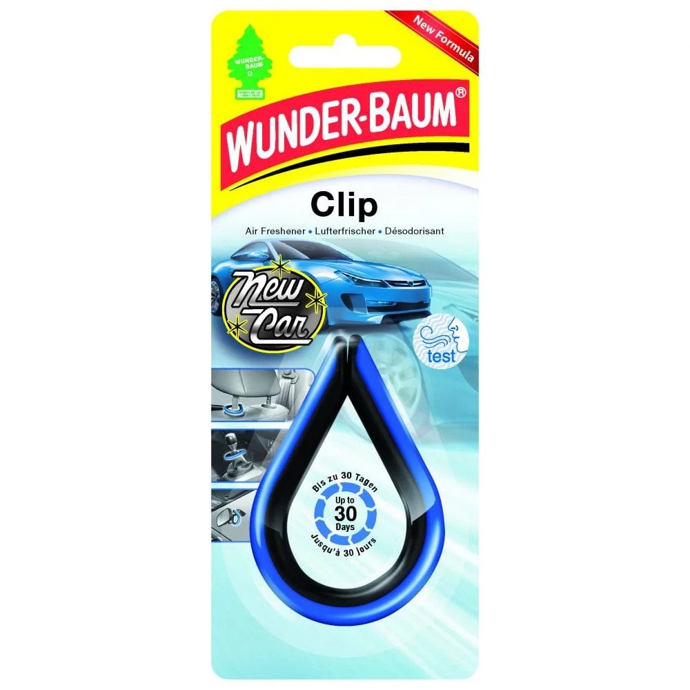 TrendTime - Wunderbaum Clips inhalt 5 Vanille, 5 Tropical, 5 New Car, 5  Black Ice 20er T-Dsp