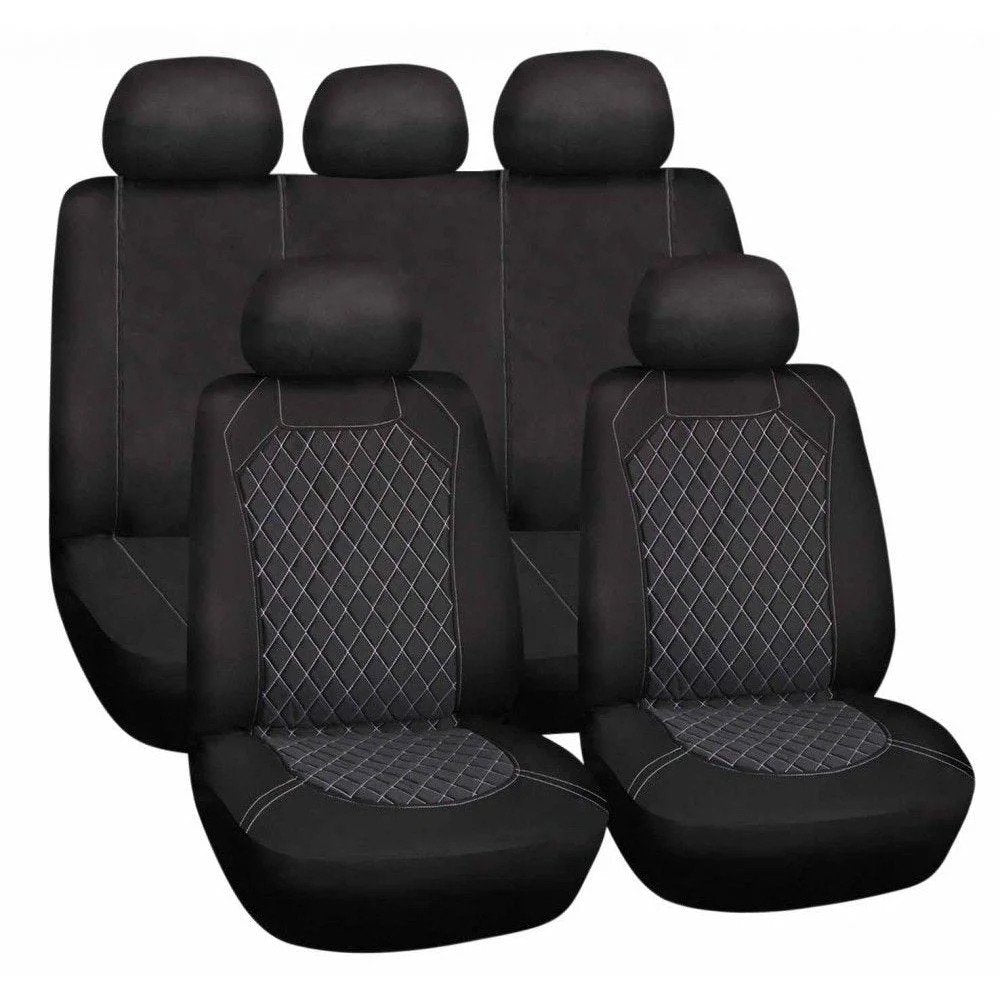 Seat Covers Set Bottari Spiderweb, Black/Grey, 9 pcs - 10030 - Pro ...