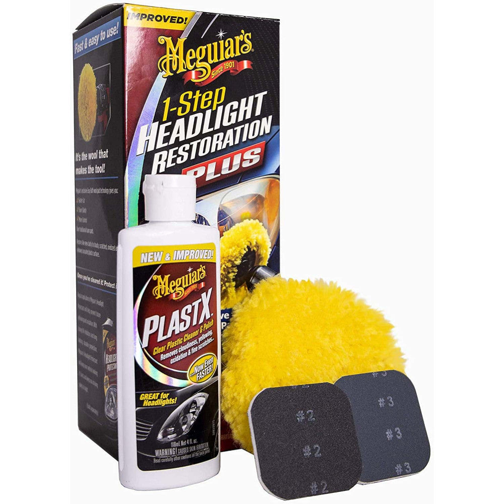 Meguiar's G1900K Headlight and Clear Plastic Restoration Kit :  Automotive