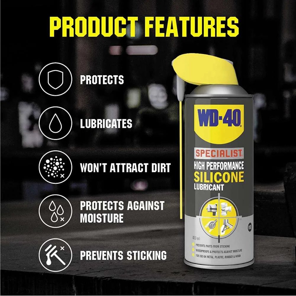 WD-40 Specialist Silicone Spray: All-Weather Protection - 400ml